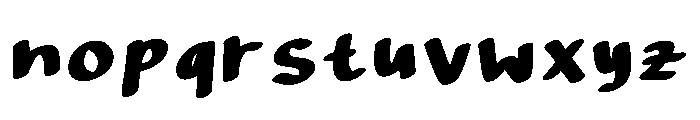 Modern Ink Regular Font LOWERCASE