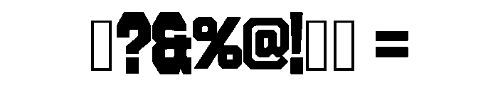 Modern Jersey Regular Font OTHER CHARS