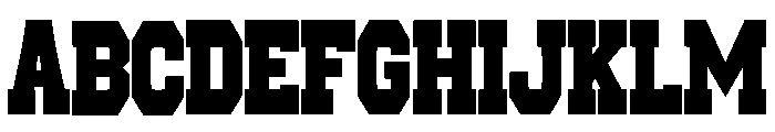 Modern Jersey Regular Font UPPERCASE