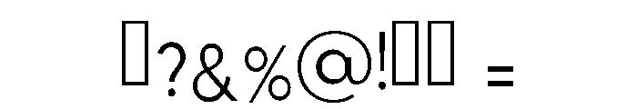 Modern Limited Regular Font OTHER CHARS