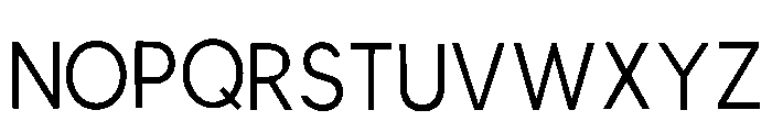 Modern Limited Regular Font UPPERCASE