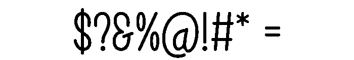 Modern Limited Font OTHER CHARS