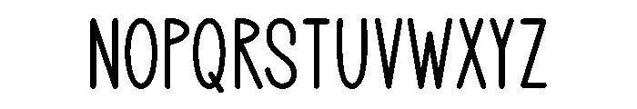 Modern Limited Font UPPERCASE