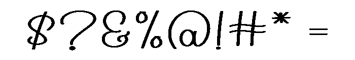 Modern Outside Font OTHER CHARS