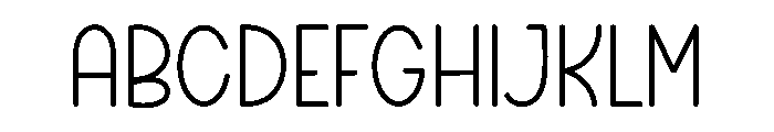 Modern Outside Font UPPERCASE