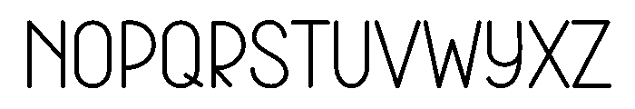 Modern Outside Font UPPERCASE