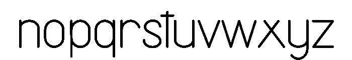 Modern Outside Font LOWERCASE