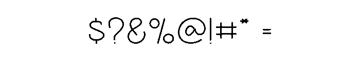 Modern Quality Font OTHER CHARS