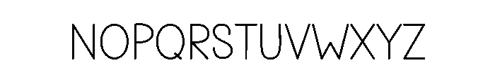 Modern Quality Font LOWERCASE