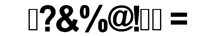 Modern Retro Regular Font OTHER CHARS