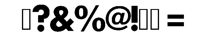 Modern Rongsok Regular Font OTHER CHARS