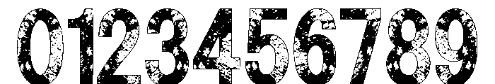 Modern Rough Regular Font OTHER CHARS
