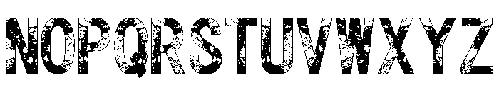 Modern Rough Regular Font UPPERCASE