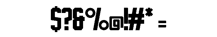 Modern Rugby Regular Font OTHER CHARS