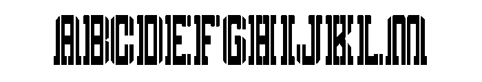 Modern Rugby Regular Font UPPERCASE