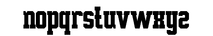 Modern Rugby Regular Font LOWERCASE