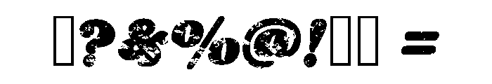 Modern Scamer Regular Font OTHER CHARS