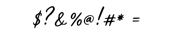 Modern Script Regular Font OTHER CHARS