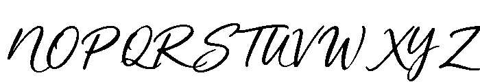 Modern Script Regular Font UPPERCASE