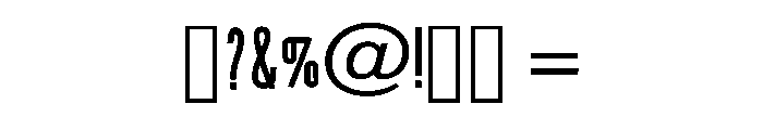Modern Serif Regular Font OTHER CHARS