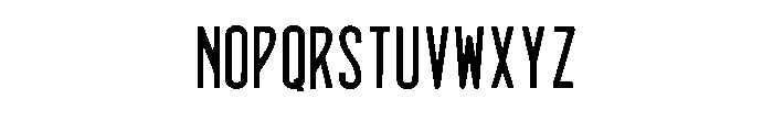 Modern Serif Regular Font LOWERCASE