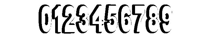 Modern Shadow Regular Font OTHER CHARS