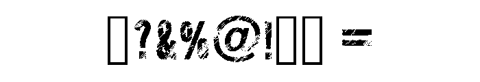 Modern Silhouette Regular Font OTHER CHARS