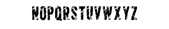 Modern Silhouette Regular Font UPPERCASE
