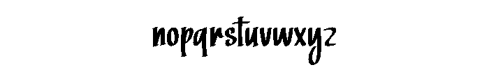 Modern Thinking Font LOWERCASE