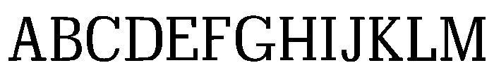 Modern Typewriter Regular Font UPPERCASE