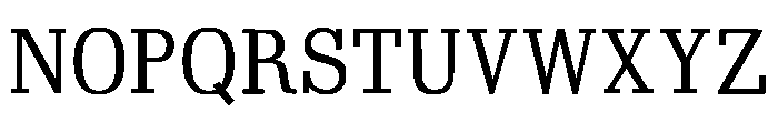 Modern Typewriter Regular Font UPPERCASE