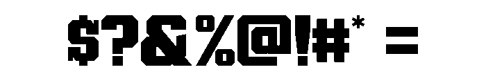 Modern Varsity Regular Font OTHER CHARS
