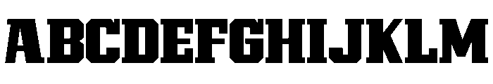Modern Varsity Regular Font UPPERCASE