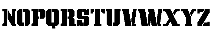Modern Varsity Stencil Font UPPERCASE