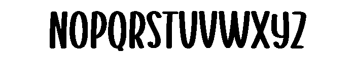 Modern Whimsical Font LOWERCASE