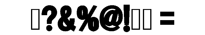 Modern Winter Regular Font OTHER CHARS