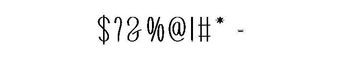 Modern Wonder Font OTHER CHARS