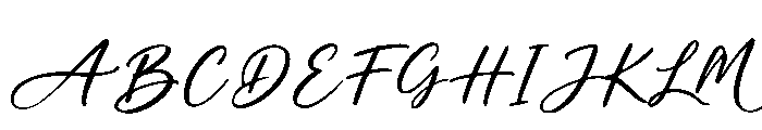 ModernScript-Regular Font UPPERCASE