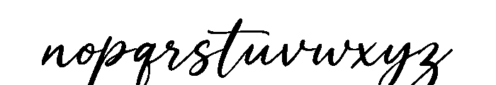 ModernScript-Regular Font LOWERCASE