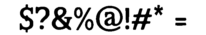 Modernized Font OTHER CHARS