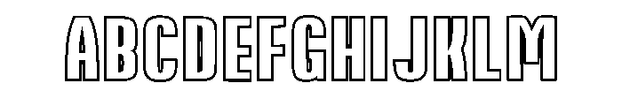 Modernline Regular Font UPPERCASE