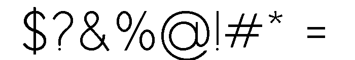 Modista Pro Variable Font OTHER CHARS