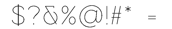 Modo Delicate Font OTHER CHARS
