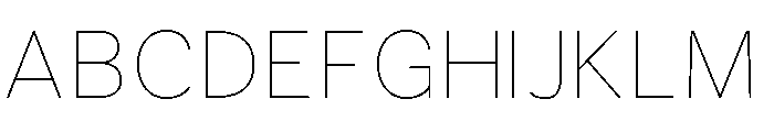 Modo Delicate Font UPPERCASE
