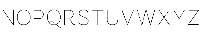 Modo Delicate Font UPPERCASE