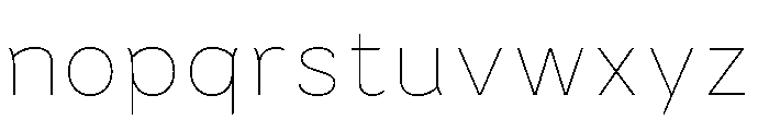 Modo Delicate Font LOWERCASE
