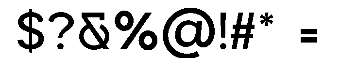 Modo Text Font OTHER CHARS