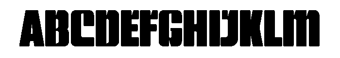Modri Font UPPERCASE