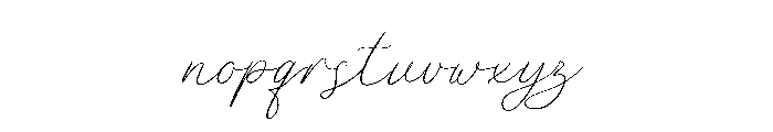 ModristaScript-Regular Font LOWERCASE