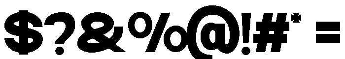 Moduline Regular Font OTHER CHARS